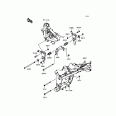 Схема вузла: Кріплення двигуна для Kawasaki EX250 Ninja 250