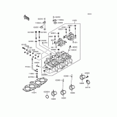 Схема вузла: Головка циліндра для Kawasaki ZX400 ZZR400
