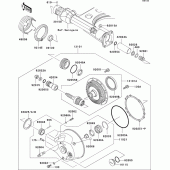 Схема вузла: Drive shaft/final gear(1/2) для Kawasaki VN1500 VN1500 Drifter