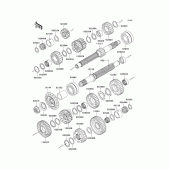 Схема вузла: Трансмісія для Kawasaki ZR1000 Z1000