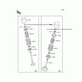 Схема вузла: Рокер & Клапан для Kawasaki KLX250 D-Tracker