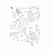 Схема узла: Крышка двигателя для Kawasaki ZX750 Ninja ZX-7R