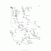 Схема узла: Задний тормозной цилиндр для Kawasaki VN1700 Vulcan 1700 Voyager