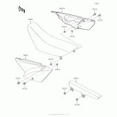 Схема вузла: Side Covers/chain Cover для Kawasaki KLX110 KLX110
