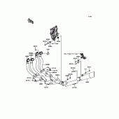 Схема узла: Выхлопная система для Kawasaki ZX1000 Ninja H2R