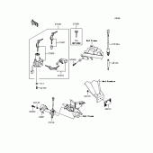 Схема узла: Замок зажигания для Kawasaki KLX250 KLX250