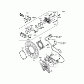 Схема вузла: Заднє гальмо для Kawasaki ZX1400 Ninja ZX-14R ABS 30TH