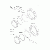 Схема вузла: Шини для Kawasaki VN1500 VN1500 Classic FI