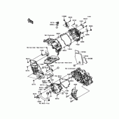 Схема вузла: Кришка двигуна для Kawasaki ER250 Z250 ABS
