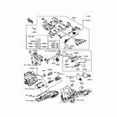 Схема вузла: Електроустаткування для Kawasaki ZR800 Z800 ABS