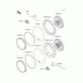 Схема вузла: Шина(1/2) для Kawasaki KX500