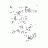 Схема вузла: Лапка гальма для Kawasaki ZR750 Zephyr