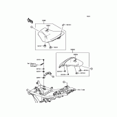 Схема узла: Сиденье для Kawasaki EX650 Ninja 650 ABS