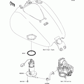 Схема узла: Топливный насос для Kawasaki VN1700 VN1700 Classic ABS