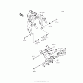 Схема узла: Крепление двигателя для Kawasaki ER650 Z650