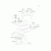 Схема вузла: Decal для Kawasaki ZX750 Ninja ZX-7R