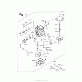 Схема узла: Карбюратор для Kawasaki KL650 KLR650