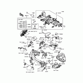 Схема вузла: Електроустаткування для Kawasaki ER650 ER-6N