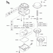 Схема вузла: Комплектуючі карбюратора для Kawasaki ZR750 ZR-7S