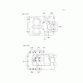 Схема узла: Болты картера двигателя для Kawasaki EN500 Vulcan 500