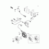 Схема вузла: Генератор для Kawasaki KX250/KX252 KX250