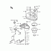 Схема узла: Воздушный фильтр для Kawasaki ZR250 Balius-II