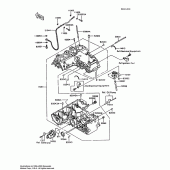 Схема вузла: Картер двигуна для Kawasaki ZX600 Ninja 600R