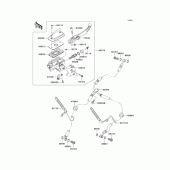 Схема узла: Передний тормозной цилиндр для Kawasaki VN1700 Vulcan 1700 Vaquero