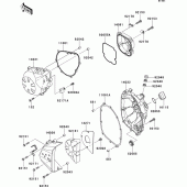 Схема узла: Engine cover(s) для Kawasaki ZR750 Z750