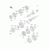 Схема узла: Трансмиссия для Kawasaki KX125