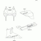 Схема вузла: Decals(red)(zx600-e5) для Kawasaki ZX600 ZZ-R600