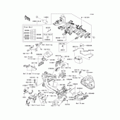 Схема вузла: Chassis electrical equipment(1/2) для Kawasaki EX650 Ninja 650