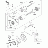 Схема вузла: Starter motor для Kawasaki VN800 Vulcan 800 Drifter
