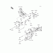 Схема вузла: Кріплення двигуна для Kawasaki EX250 Ninja 250