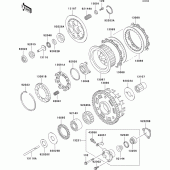 Схема вузла: Зчеплення для Kawasaki ZX1100 ZZ-R1100