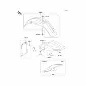 Схема узла: Крыло для Kawasaki KX100