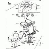 Схема узла: Meter для Kawasaki ZX900 GPZ900R