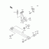 Схема вузла: Лапка гальма для Kawasaki ZR1100 ZRX1100-II