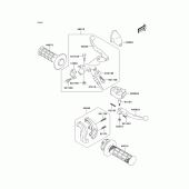 Схема узла: Рулевой рычаг для Kawasaki KLX400 KLX400R