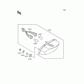 Схема вузла: Задній ліхтар (Стоп-сигнал) для Kawasaki ZR400 Xanthus