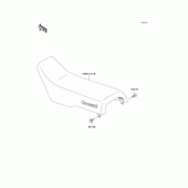 Схема узла: Сиденье для Kawasaki KX500