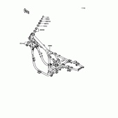 Схема узла: Рама для Kawasaki ZX400 Z400FII