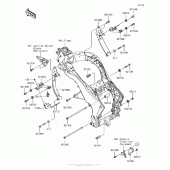 Схема вузла: Кріплення двигуна для Kawasaki ZX1000 Ninja 1000 ABS