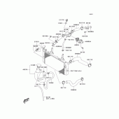 Схема вузла: Water pipe для Kawasaki KLV1000