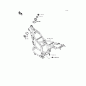 Схема узла: Рама для Kawasaki KLX650 KLX650 Motard