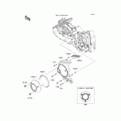 Схема вузла: Chain cover для Kawasaki VN1700 VN1700 Classic Tourer ABS
