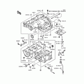 Схема узла: Картер двигателя для Kawasaki ZX400 ZZR400