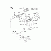 Схема вузла: Cylinder head/cylinder для Kawasaki KX125