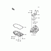 Схема вузла: Масляний піддон для Kawasaki EJ800 W800