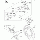 Схема узла: Задний тормоз для Kawasaki VN1600 VN1600 Classic